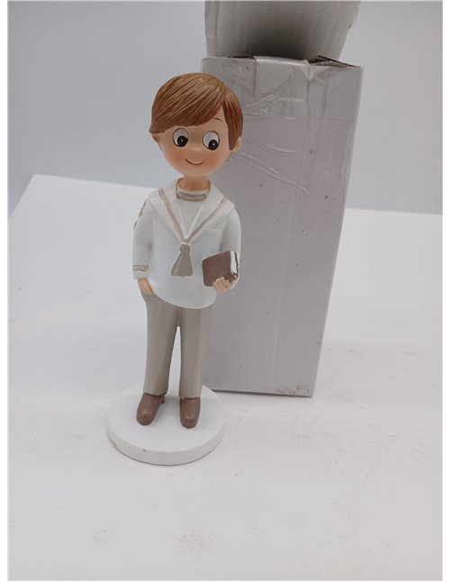 Mopec Y738 Figura Comunión Marinero Camisa Beige Mano en Bolsillo 17 cm.