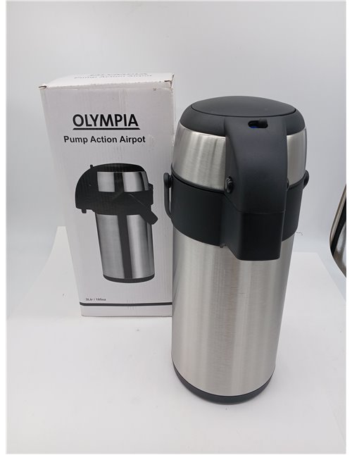 Dispensador de acero inoxidable Pump Action Airpot de 3 litros con