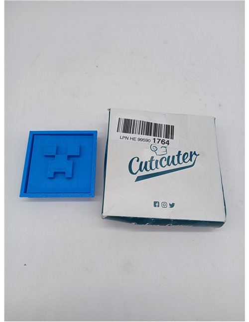 Cuticuter Creeper Cortador de Galletas Minecraft, azul