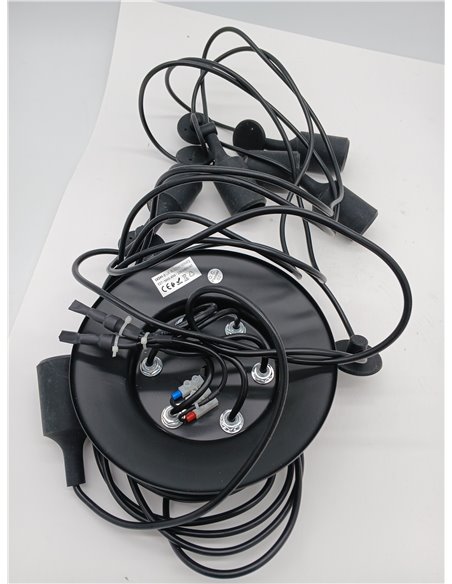 BarcelonaLED Lámpara de Araña Colgante Negro de Suspensión Estilo Vintage Retro con Cable PVC y 6 brazos Portalámparas E27 LED p