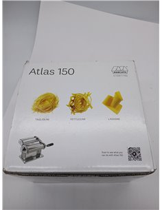 Marcato Atlas 150, Máquina para Pasta, Acero Cromado, Ancho 150 cm, 3 Accesorios Incluidos 2