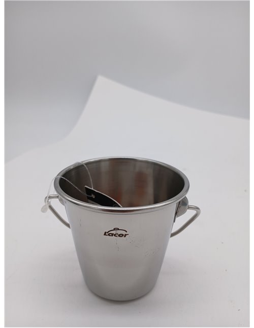 LACOR - Cubo Mini, Acero Inoxidable, Plateado, 8x7x7 cm - Uso en Hostelería
