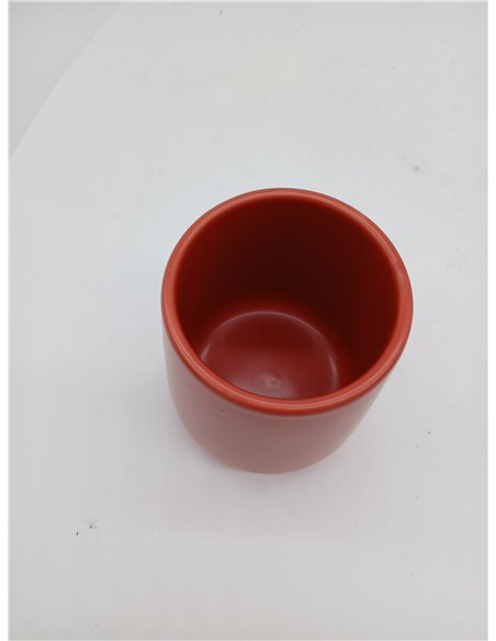 MSV - Vaso de Cerámica - Terracota Mate - 300 ML - Práctico y Elegante para el Baño - Fácil de Limpiar - Resistente a la Humedad