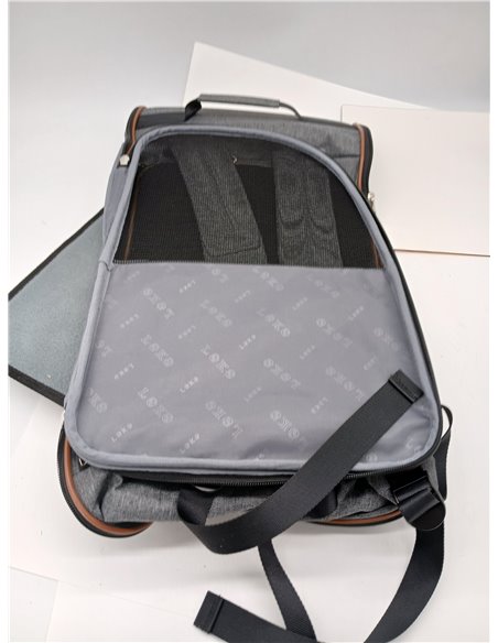 Transportin Gato Extensible con 4 Entradas | Mochila Transpirable - Transportin Perro Pequeño con Arnés Interno - Carga Máxima 8