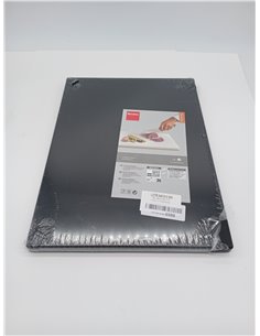 Metaltex - Tabla Profesional de Cocina Corte, Polietileno, color Negro, 38 x 28 x 1,5 cm 2