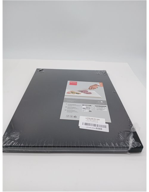 Metaltex - Tabla Profesional de Cocina Corte, Polietileno, color Negro, 38 x 28 x 1,5 cm