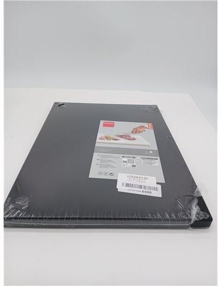 Metaltex - Tabla Profesional de Cocina Corte, Polietileno, color Negro, 38 x 28 x 1,5 cm