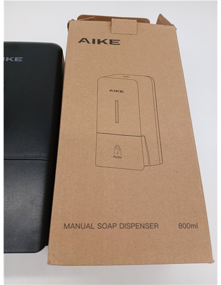 AIKE AK1006 Dispensador De Jabón Pared, 800 ml Dispensador de Jabón Manual de Plástico, Dispensador de Jabón Líquido para Manos 