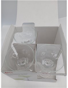 Margarita - Juego de 3 vasos de cóctel de 250 ml, transparentes para fiestas, hogar, bar, restaurante, pub, tallo