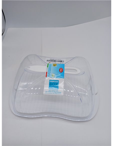 Snips, Guarda Queso 3 LT, Caja de Almacenamiento con Tapa 29 x 20 x 11 cm, 2 Cierres de Seguridad, Recipiente Guarda Queso con C