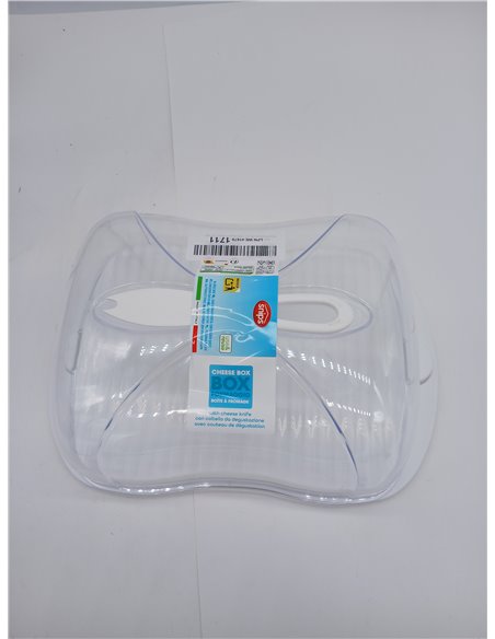 Snips, Guarda Queso 3 LT, Caja de Almacenamiento con Tapa 29 x 20 x 11 cm, 2 Cierres de Seguridad, Recipiente Guarda Queso con C
