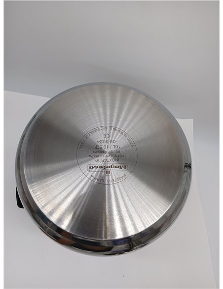 Magefesa Inoxtar - Olla Express Tradicional de 10L, Acero Inoxidable 18/10, Inducción, Cocina Sana, Pomo Rotatorio, Fondo Termo-