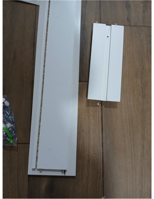 Habitdesign Columna de baño, Mueble de Lavabo, 4 Puertas y 1 cajón, Modelo Aruba, Acabado en Blanco Brillo, Medidas: 60 cm (Anch