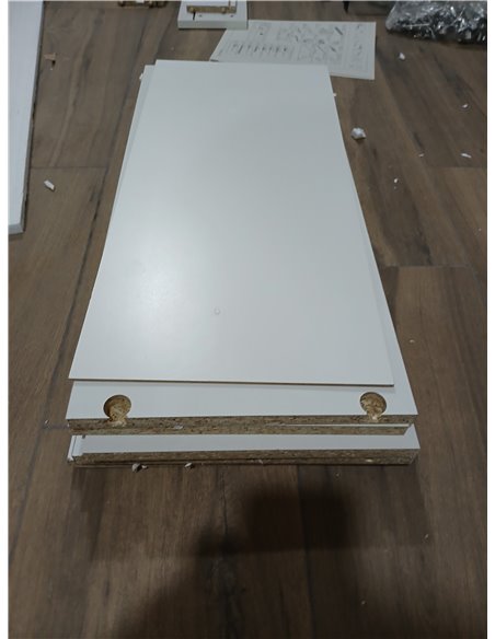 Habitdesign Columna de baño, Mueble de Lavabo, 4 Puertas y 1 cajón, Modelo Aruba, Acabado en Blanco Brillo, Medidas: 60 cm (Anch