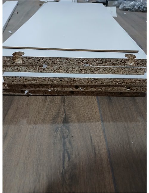Habitdesign Columna de baño, Mueble de Lavabo, 4 Puertas y 1 cajón, Modelo Aruba, Acabado en Blanco Brillo, Medidas: 60 cm (Anch