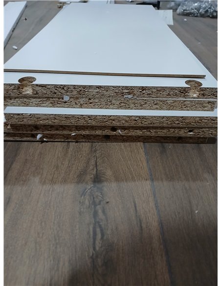 Habitdesign Columna de baño, Mueble de Lavabo, 4 Puertas y 1 cajón, Modelo Aruba, Acabado en Blanco Brillo, Medidas: 60 cm (Anch