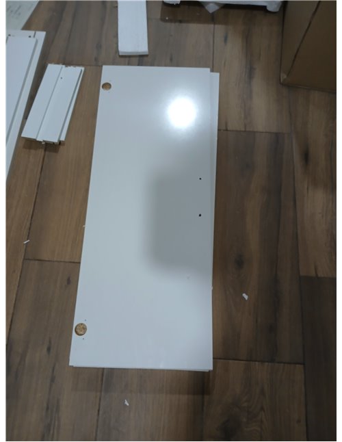 Habitdesign Columna de baño, Mueble de Lavabo, 4 Puertas y 1 cajón, Modelo Aruba, Acabado en Blanco Brillo, Medidas: 60 cm (Anch