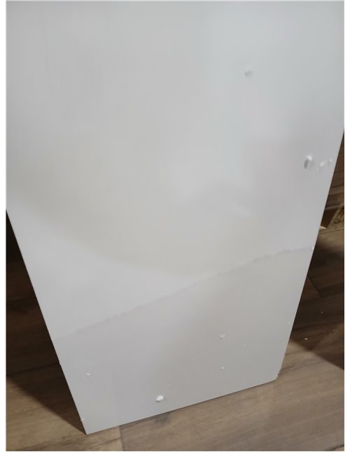 ARKITMOBEL - Mueble de Baño, Columna de baño 2 Puertas y 4 Patas, Modelo Koncept, Acabado en Color Blanco Brillo, Medidas: 30 cm