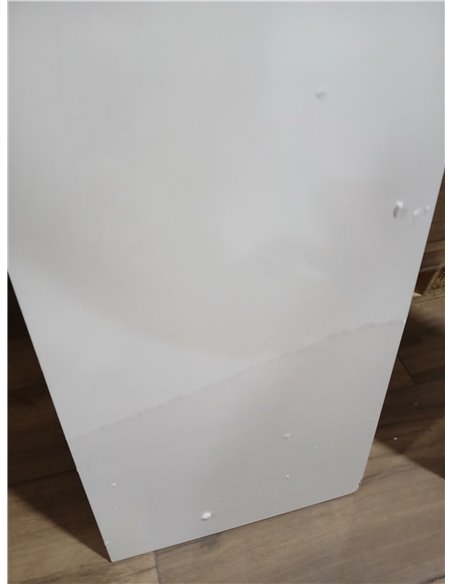ARKITMOBEL - Mueble de Baño, Columna de baño 2 Puertas y 4 Patas, Modelo Koncept, Acabado en Color Blanco Brillo, Medidas: 30 cm