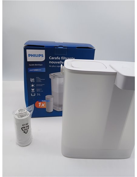 Philips Water Dispensador de agua filtrada bajo demanda (3L) – Agua fresca y limpia, 1x filtro Taste+ que mejora el sabor y redu
