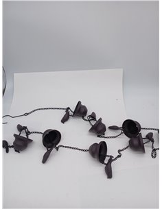 Cadena de agua de lluvia | Cadena para canalones | Cadena de lluvia colgante, campanas de lluvia, cadena para canalones, decorac 2