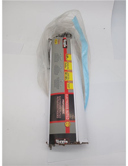 CEVIK PRO - Electrodos Soldadura 3,25 mm - Pack 140 Unidades - Soldadura MMA - AWS E6013 - Rutilo Accesorios Soldadura Electrodo