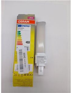 OSRAM Lámpara LED DULUX D 18 para casquillo G24D-2, 7 vatios, 640 lúmenes, blanco cálido (3000K), giratoria, sustituye a la lámp 2