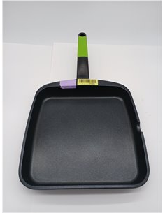 BRA Prior Grill asador liso, 28 cm, aluminio fundido con antiadherente, apto para todo tipo de cocinas incluida inducción 2