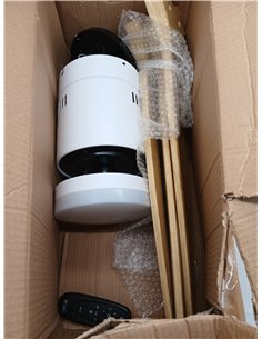 M mimotec - Ventilador Techo Energy con Luz LED Regulable en intensidad, Motor DC Silencioso, Aspas Efecto Madera Ø132 cm, Mando 2