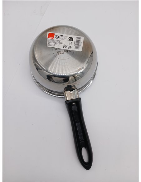 IBILI 665212 Cazo INOX con Pico 18 por ciento, Plata, 12 cm