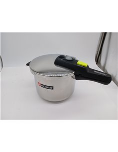 MONIX Quick Olla Express de 7 Litros, Fabricada en Acero Inoxidable, con Triple Sistema de Seguridad y 2 Niveles de Presión, Apt 2