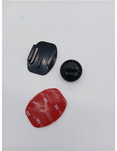 SGERUFZ Set of 4 Motorcycle Helmet Mounts, Screw Adapters, Decorative Bases for Sports Cameras, Curved Bases and Flat Bases