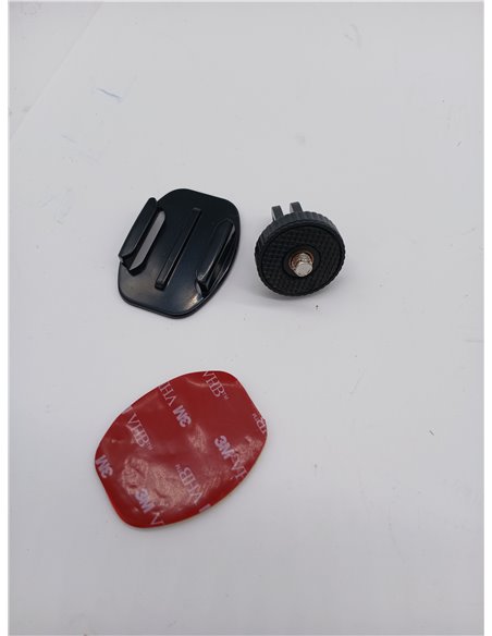 SGERUFZ Set of 4 Motorcycle Helmet Mounts, Screw Adapters, Decorative Bases for Sports Cameras, Curved Bases and Flat Bases
