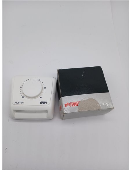 VEMER VE018800 KLIMA 2 - Termostato Mecánico de Ambiente a Membrana de Gas, Función de Calefacción, Blanco