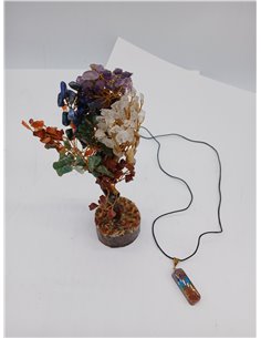 Tree of Life Natural Stones and Pendant 7 Chakra Healing Tree Lithotherapy Stones Spiritual Meditation Decoration Feng Shui Deco 2