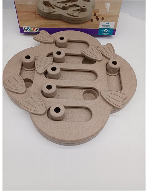 Outward Hound Nina Ottosson Dog Hide n' Slide - Dispensador Interactivo de recompensas - Rompecabezas para Perros - Marrón