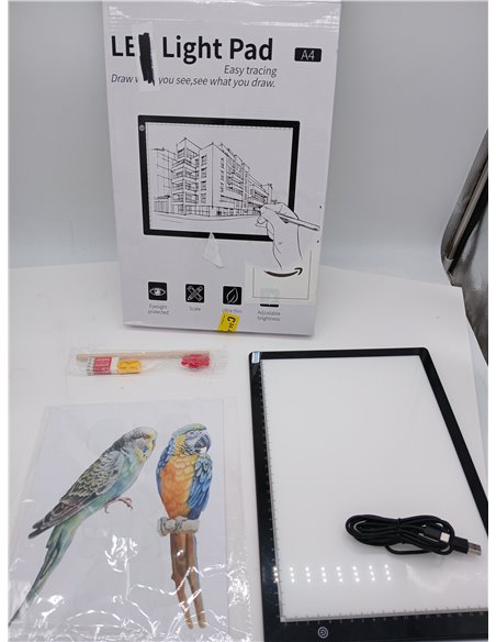 Mesa luminosa A4, placa luminosa magnética ultrafina, cable de alimentación USB tipo C, brillo continuo, almohadilla de luz de t