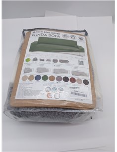 Eysa Luz Funda de sofá elástica 3 plazas de 160-190cm (Medida de Respaldo), Color Gris 2