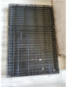 lionto Jaula Transporte Plegable para Perros Caja de Transporte, (XXL) 106x71x77 cm Negro 2