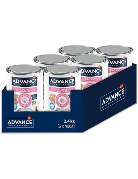Advance Diets Comida Húmeda para Perros - Atopic - 6 latas x 400g