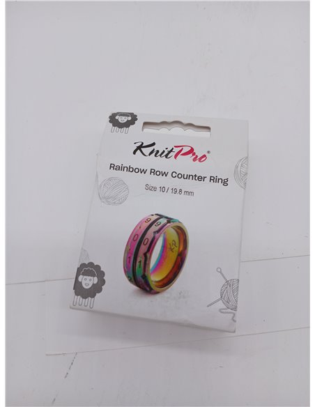 KnitPro - Contador de Hileras KnitPro (10-19,8mm) Anillo Arcoíris - 1 Unidad