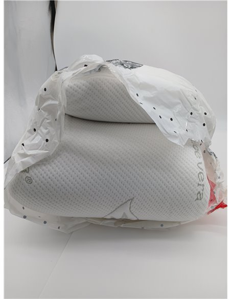 Todocama - Almohada viscoelástica, 105 cm núcleo Compacto. Doble Funda con Cremallera. Tejido Aloe Vera. Termorregulable adaptab