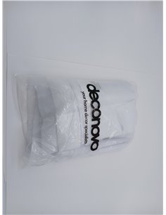 Deconovo Visillo para Ventana Cortina Transparente de Dormitorio 2 Paneles 140 x 138 cm Blanco 2