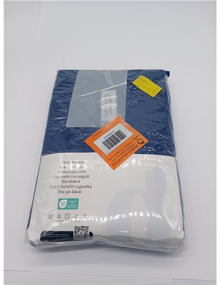 Dreamzie Sabanas 90x200 cm - Esquinas de 35 cm para Colchones Gruesos - 100% Microfibra, Azul Oscuro, Certificada sin Productos 