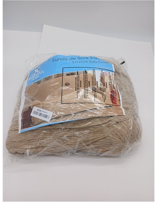 Martina Home Funda de sofá elástica Modelo Emilia - Color Beige - 2 plazas de 120 a 190 cm