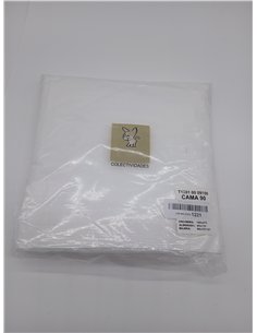 Burrito Blanco Sábanas de Hostelería | Juego de Sábana Cama 90 | Cama Individual | Ropa de Cama Algodón/Poliéster | Fácil Planch 2