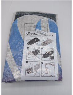 Vileda Funda para Tabla de Planchar Total Reflect, Planchado Extra Rápido, Ajustable a Tablas de 120-130cm de Largo y 38-45cm de 2