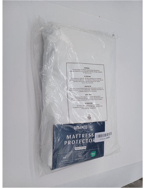Dreamzie - Mattress Cover 150 x 190 cm - Waterproof and Resistant - Mattress Protector 150 x 190 cm - Optimal and Breathable Pro