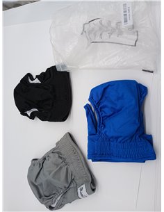SlowTon Lava pañales para Perros, 3r Pack Pantalones para Perros fáciles de Quitar con Botones Ajustables, pañales para Perras R 2