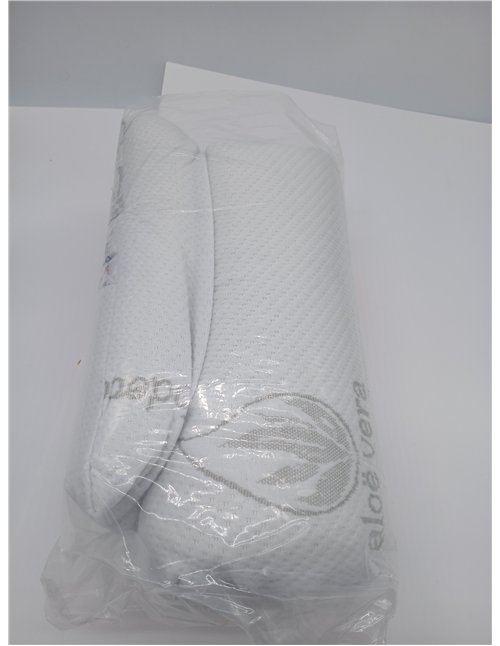 Todocama - Almohada viscoelástica, 70 cm núcleo Compacto. Doble Funda con Cremallera. Tejido Aloe Vera. Termorregulable adaptabi